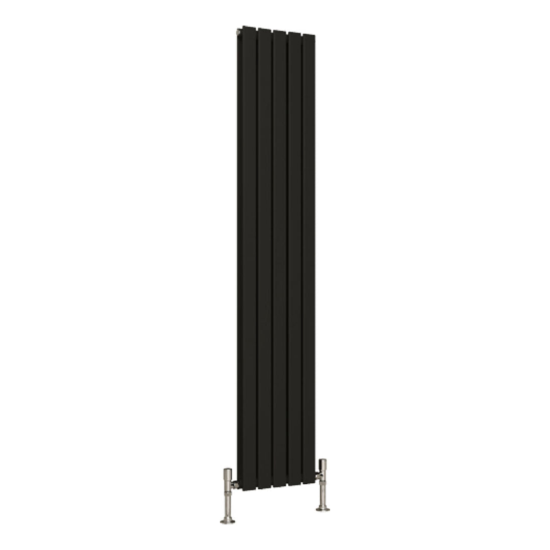 Slate Double Designer Radiator 1800mm X 350mm Black