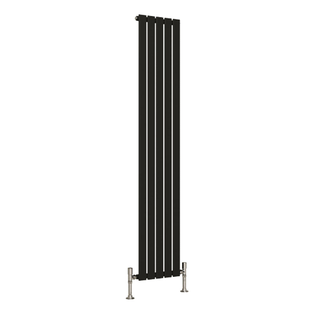 Slate Single Designer Radiator 1800mm X 350mm Black