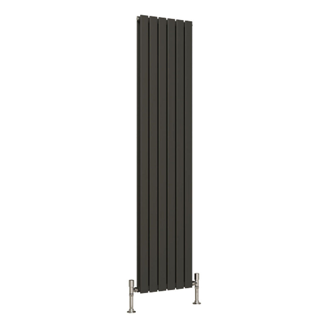 Slate Double Designer Radiator 1800mm X 420mm Anthracite