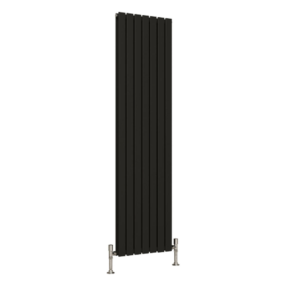 Slate Double Designer Radiator 1800mm X 490mm Black