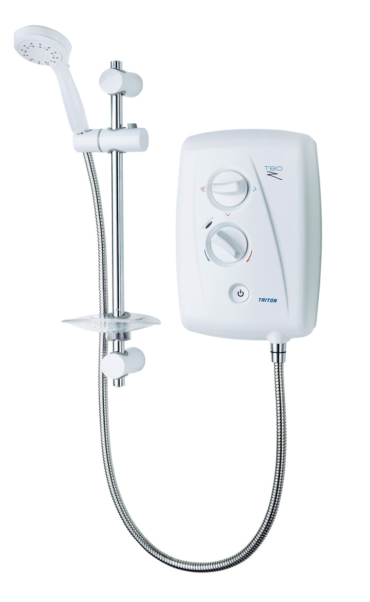 Triton T80ZFF Electric Shower - White/Chrome - 8.5kW