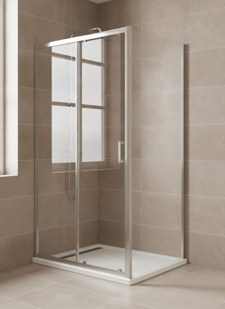 Tay 1000mm Side Panel - Chrome