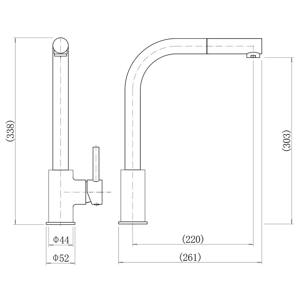 Tamar Kitchen Mixer Tap - By Voda Design