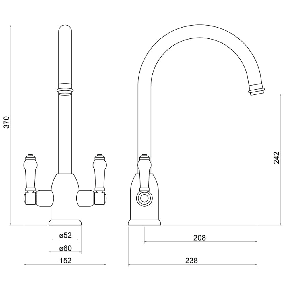 Pelly Kitchen Mixer Tap - By Voda Design