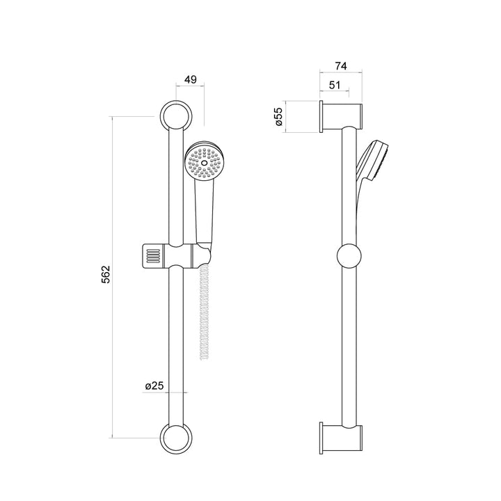Rhine Slide Rail Set - By Voda Design