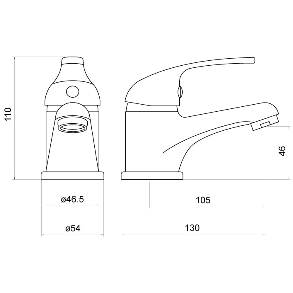 Ribble Mono Basin Mixer - By Voda Design