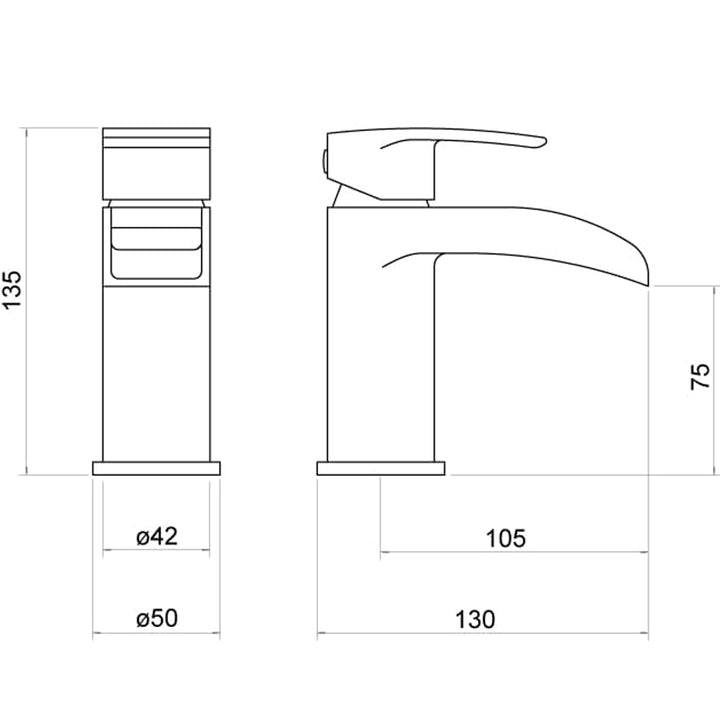 Avon Mono Basin Mixer - By Voda Design