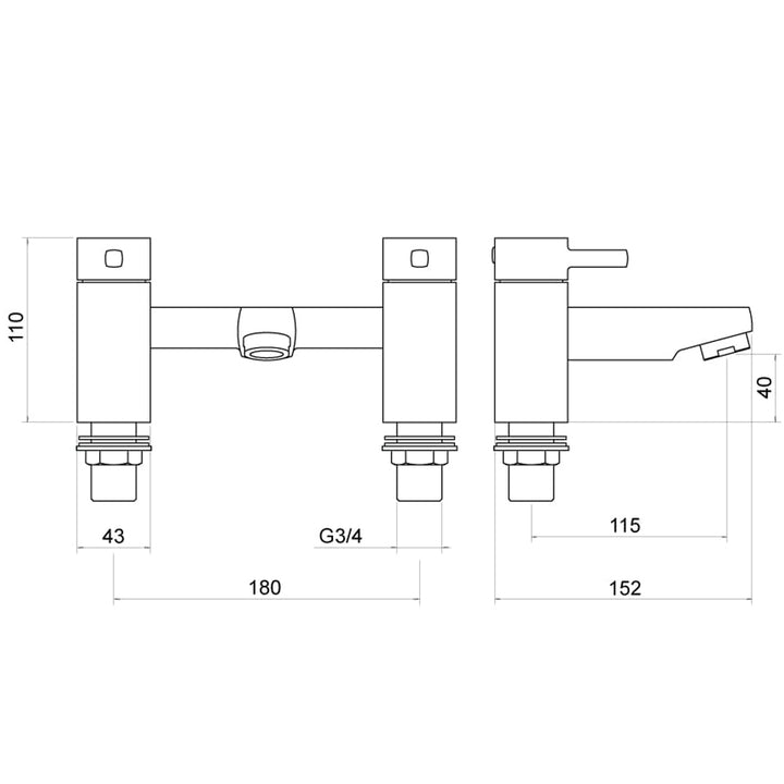 Albany Bath Filler - By Voda Design