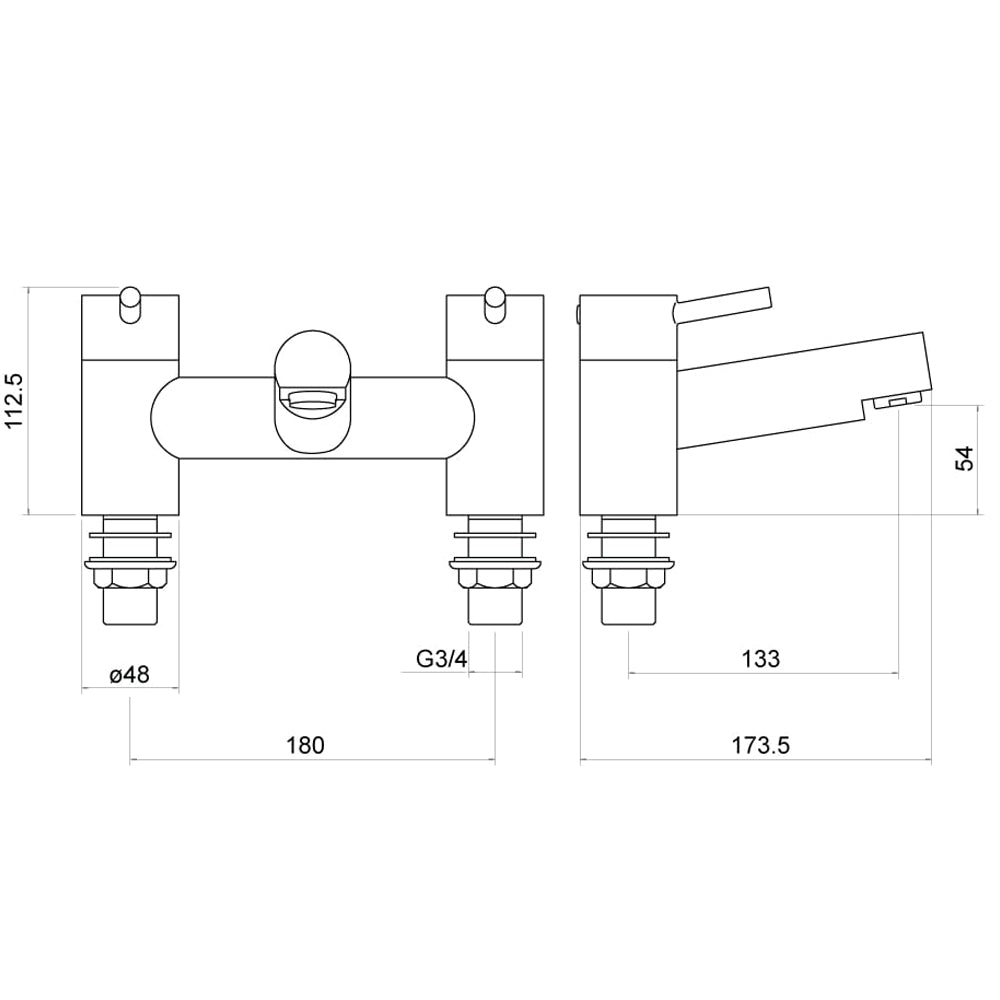Solent Bath Filler - By Voda Design