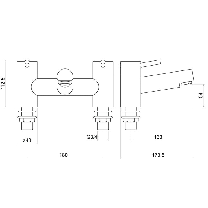 Solent Bath Filler - By Voda Design