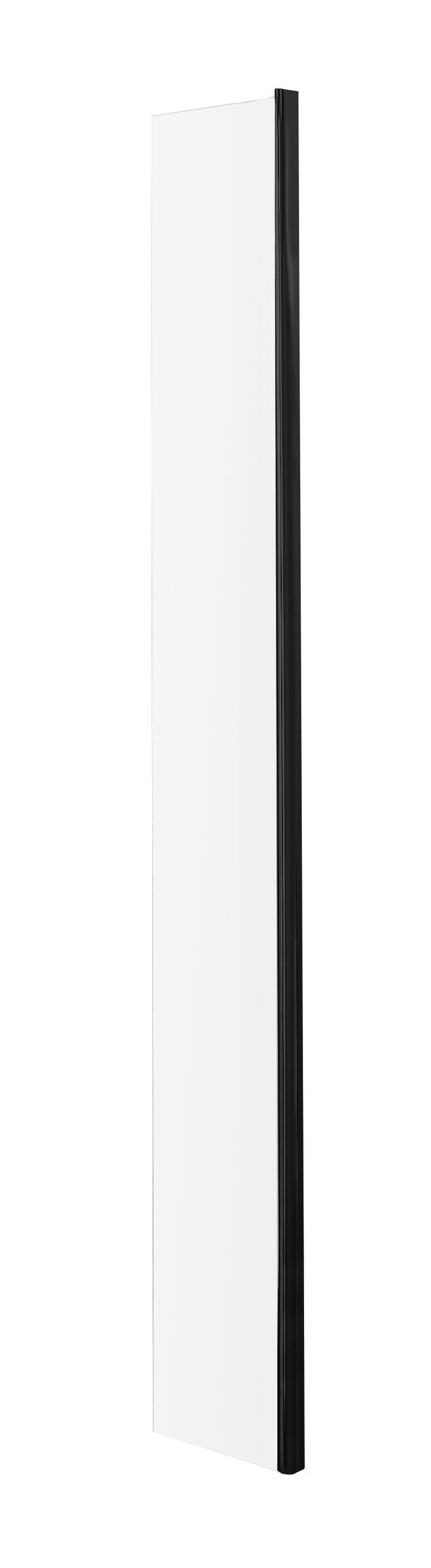 Wye 215mm Wetroom Return Screen - Matt Black