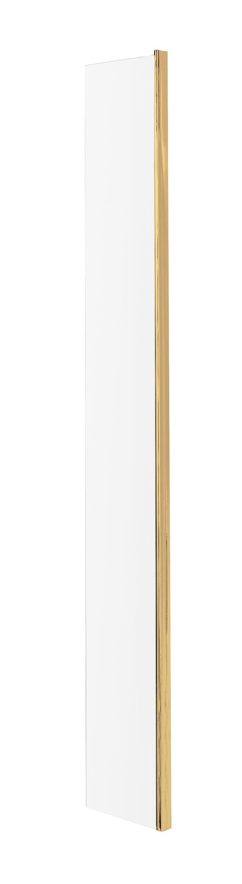 Wye Wetroom Screen Return 215 x 1850 x 8mm - Brushed Brass