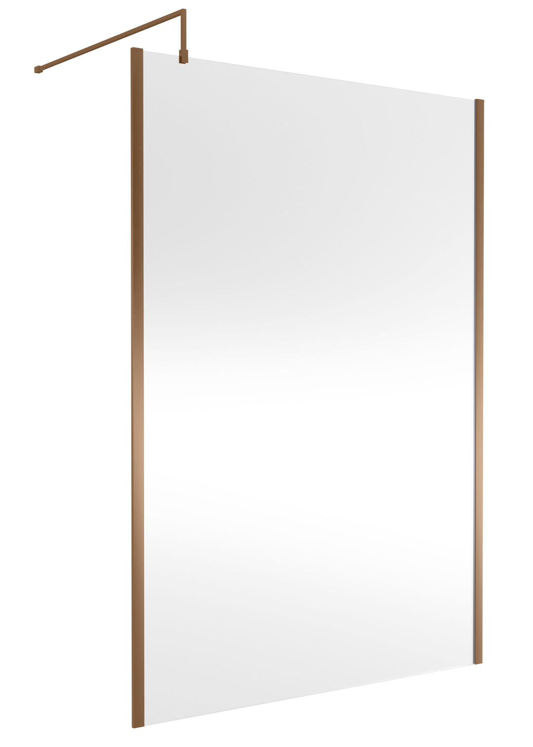 Wye 1400mm Wetroom Screen Outer Frame 1850 x 8mm - Brushed Bronze