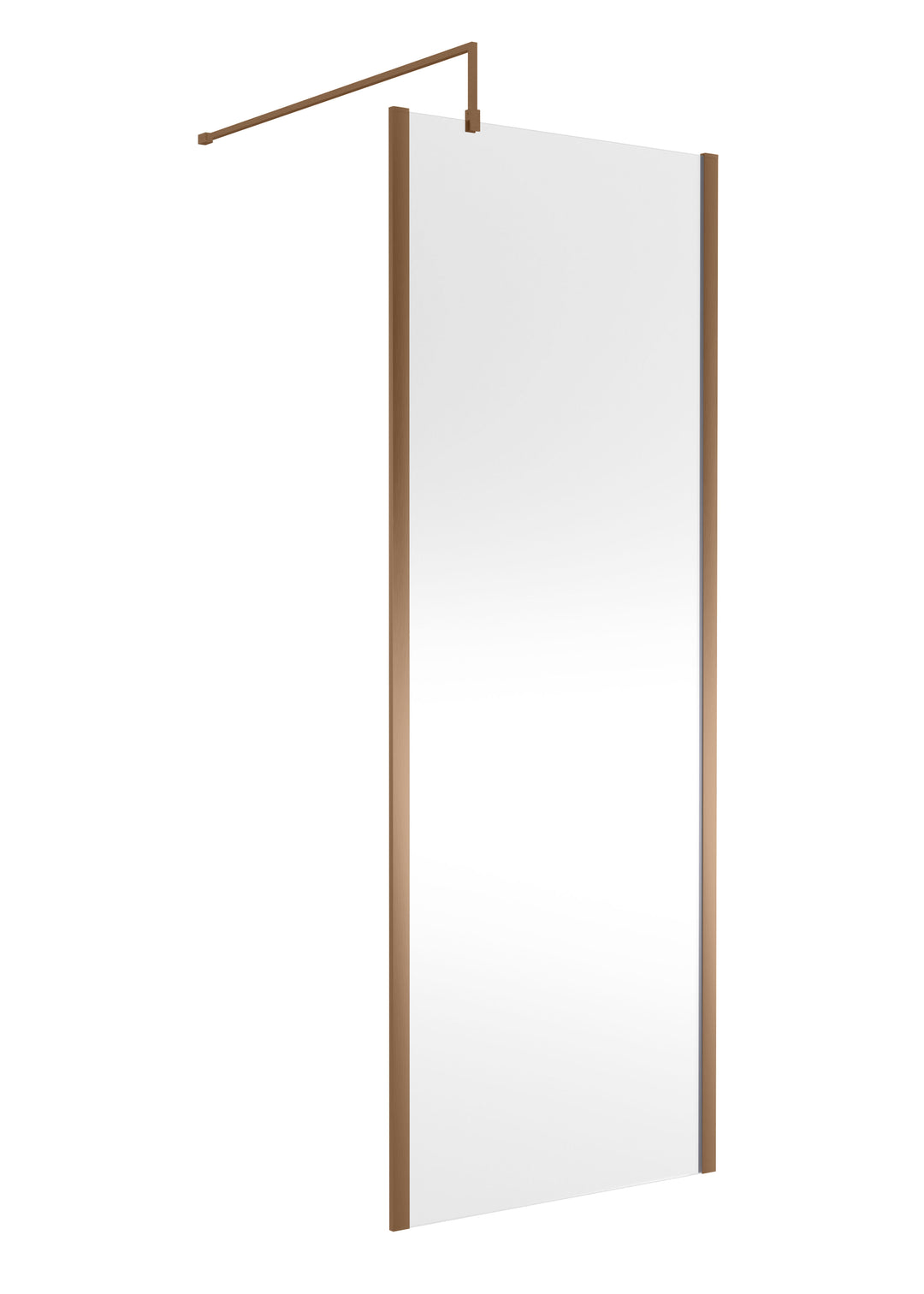 Wye 760mm Wetroom Screen Outer Frame 1850 x 8mm - Brushed Bronze