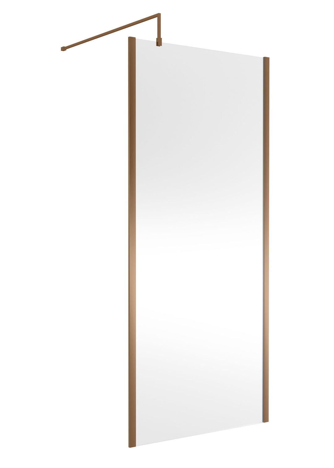 Wye 900mm Wetroom Screen Outer Frame 1850 x 8mm - Brushed Bronze