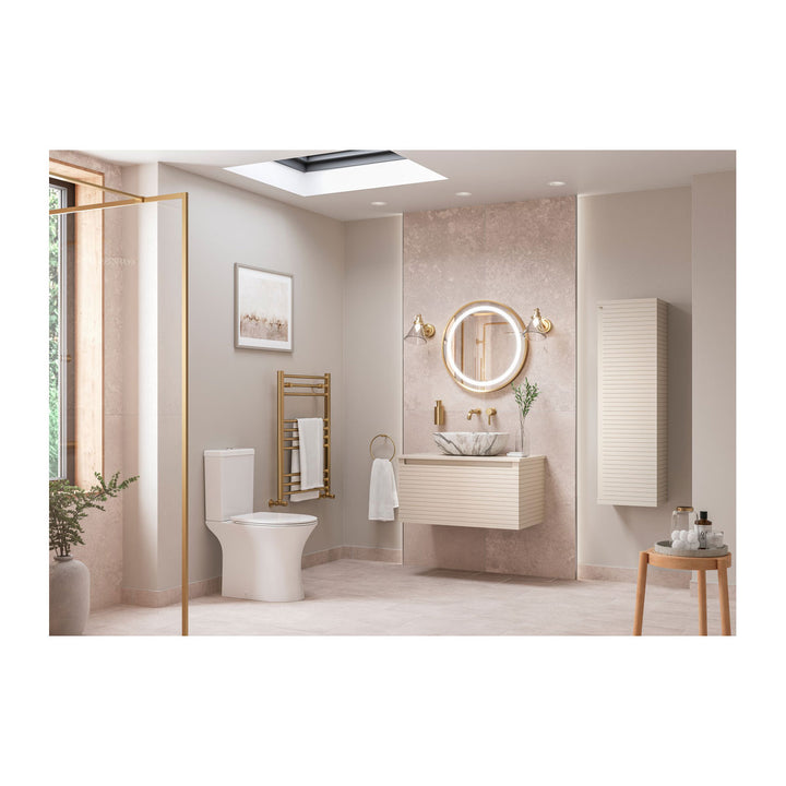 Springfield 600mm Wall Hung 1 Drawer Basin Unit & Worktop - Matt Cotton