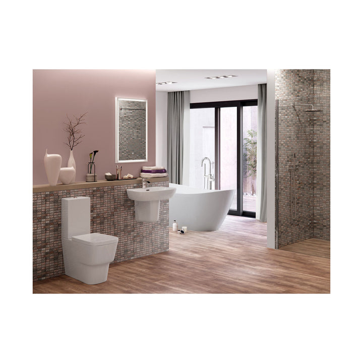 Series6 Rimless Close Coupled Open Back Comfort Height WC & Soft Close Seat