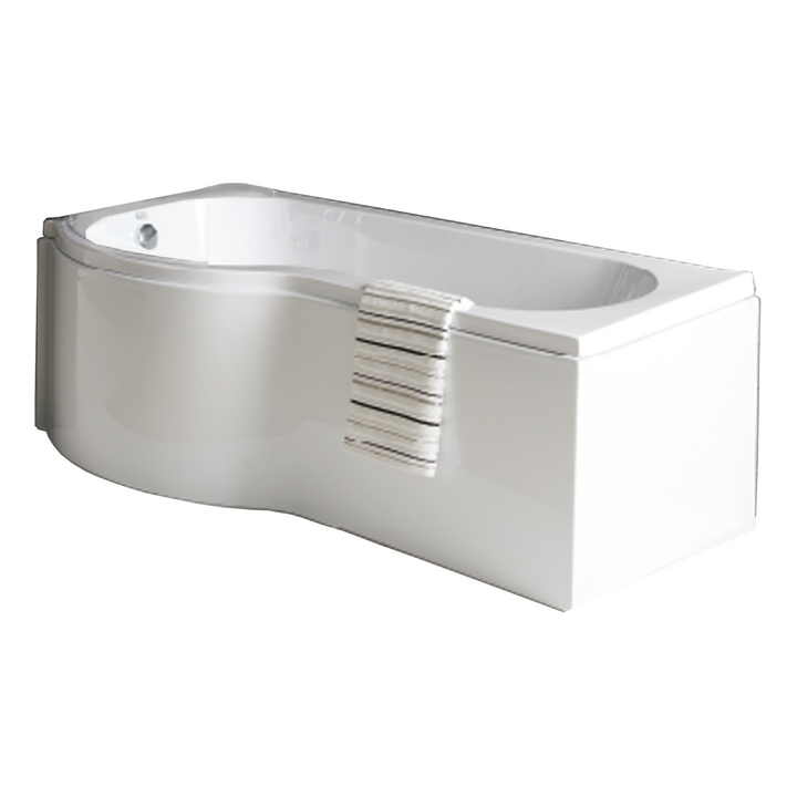 1500mm P-Shaped Shower Bath Right Hand - Zane P by Voda Design