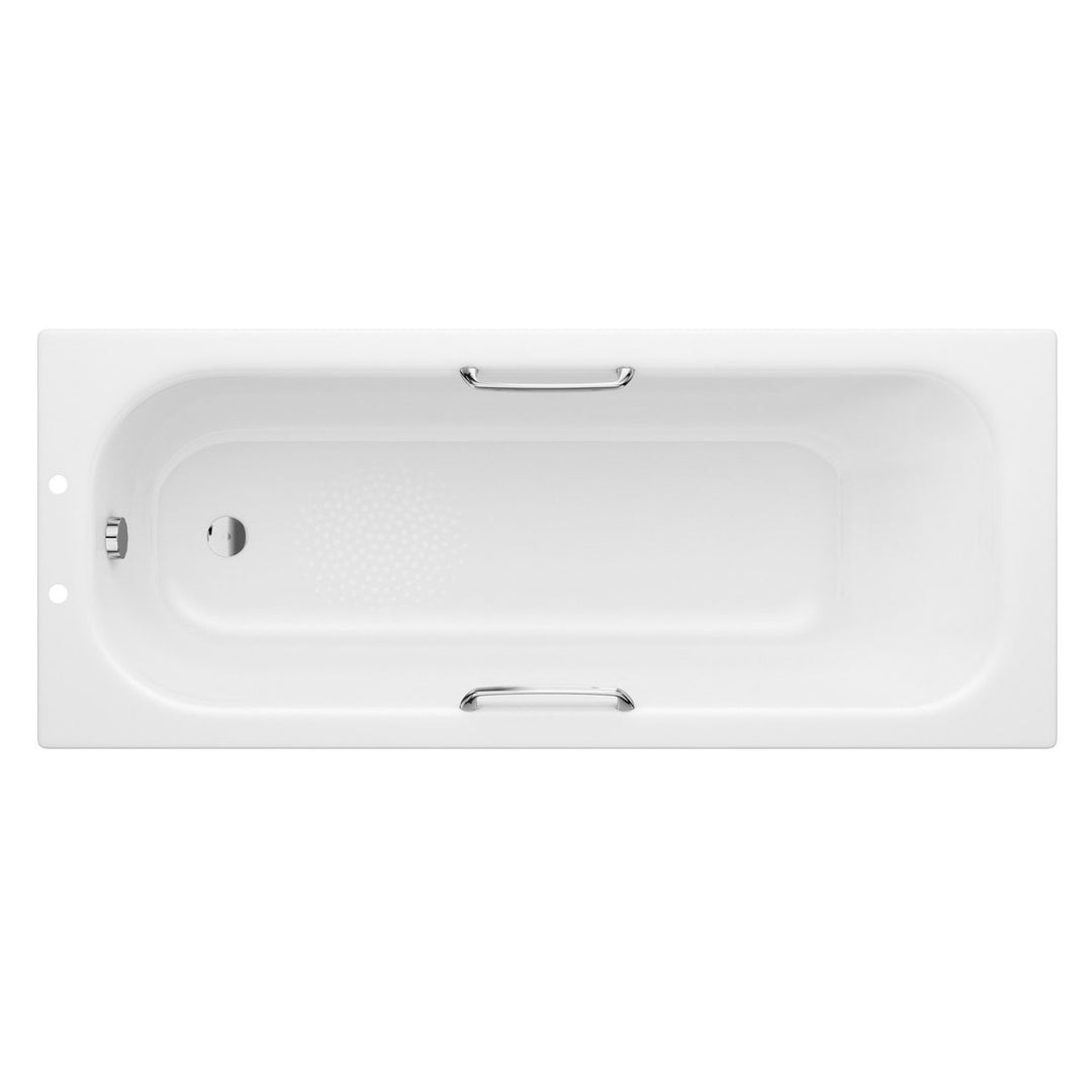 Steel Single End 1700x700x500mm 2TH Bath with Grips & Anti-slip