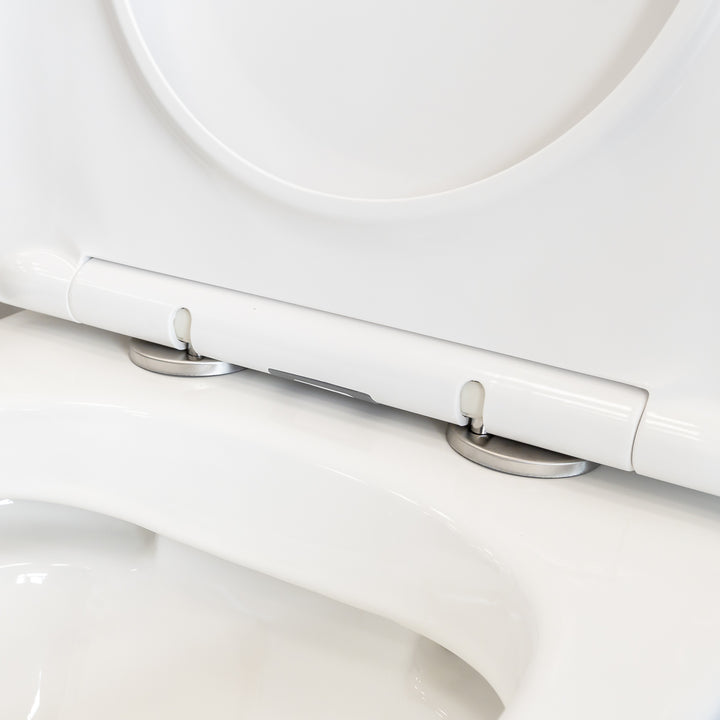 Elba Rimless Fully Back to Wall Comfort Height Toilet & Soft Close Seat