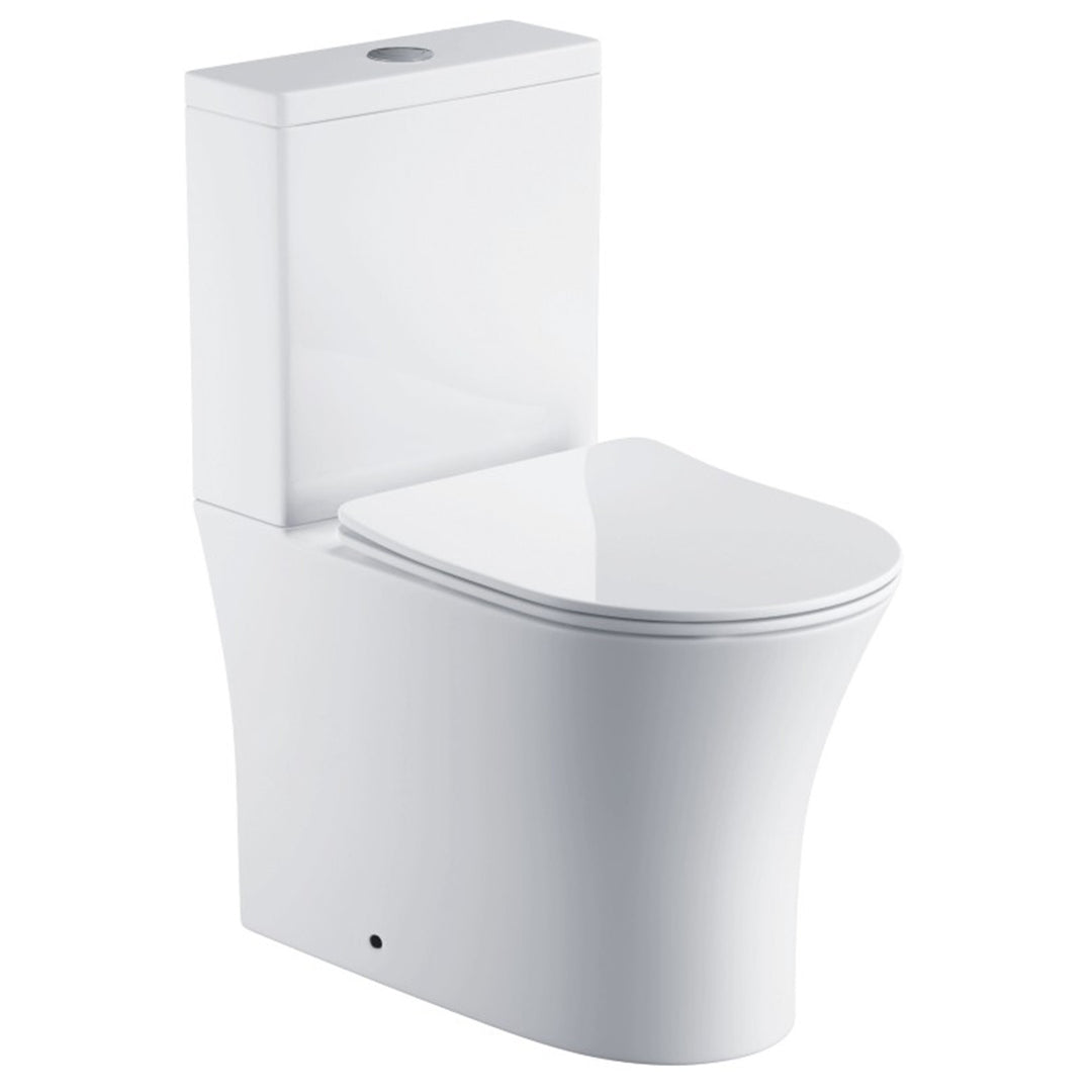 Elba Rimless Fully Back to Wall Comfort Height Toilet & Soft Close Seat