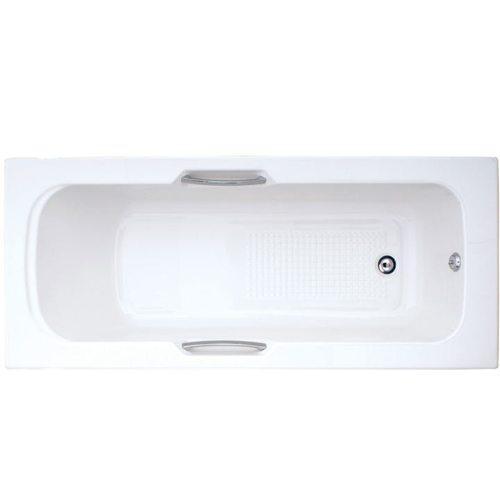 1500mm No Tap Holes 8mm Single Ended Bath