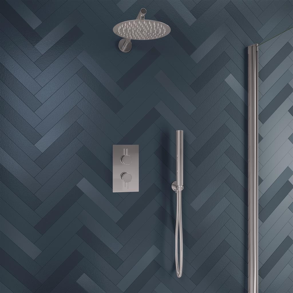 Round Shower Bundle Chrome- BND014