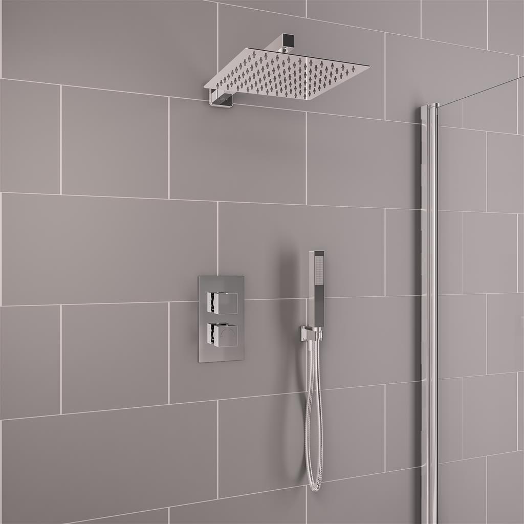 Square Shower Bundle Chrome- BND017