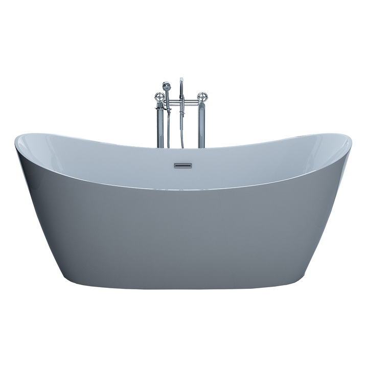 Freestanding Modern Slipper Double Ended Thin Edge 1700 x 800 mm - Bolsena by Synergy