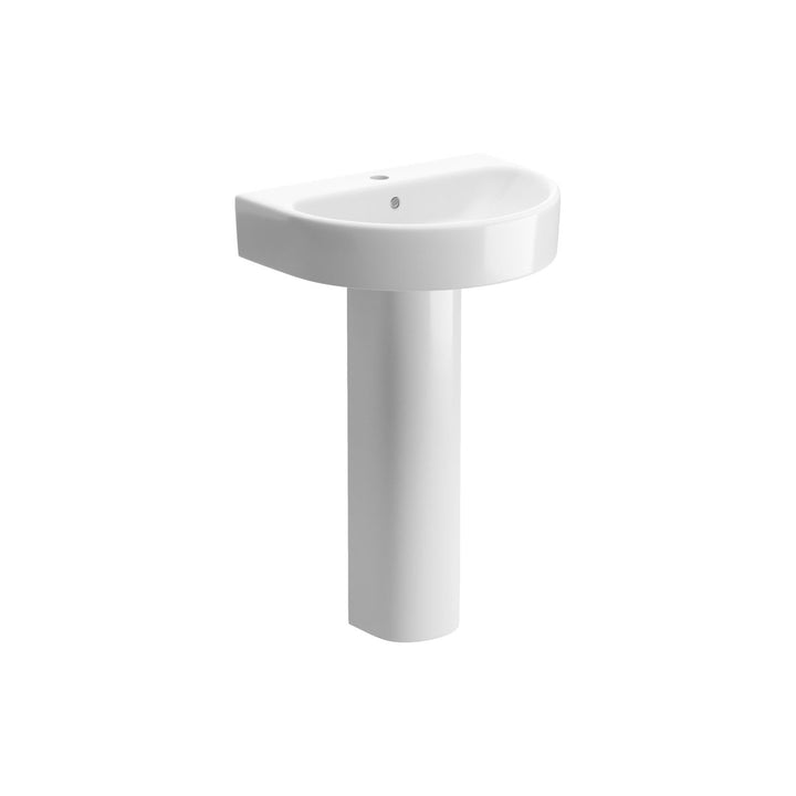 Series4 555x430mm 1TH Basin & Full Pedestal