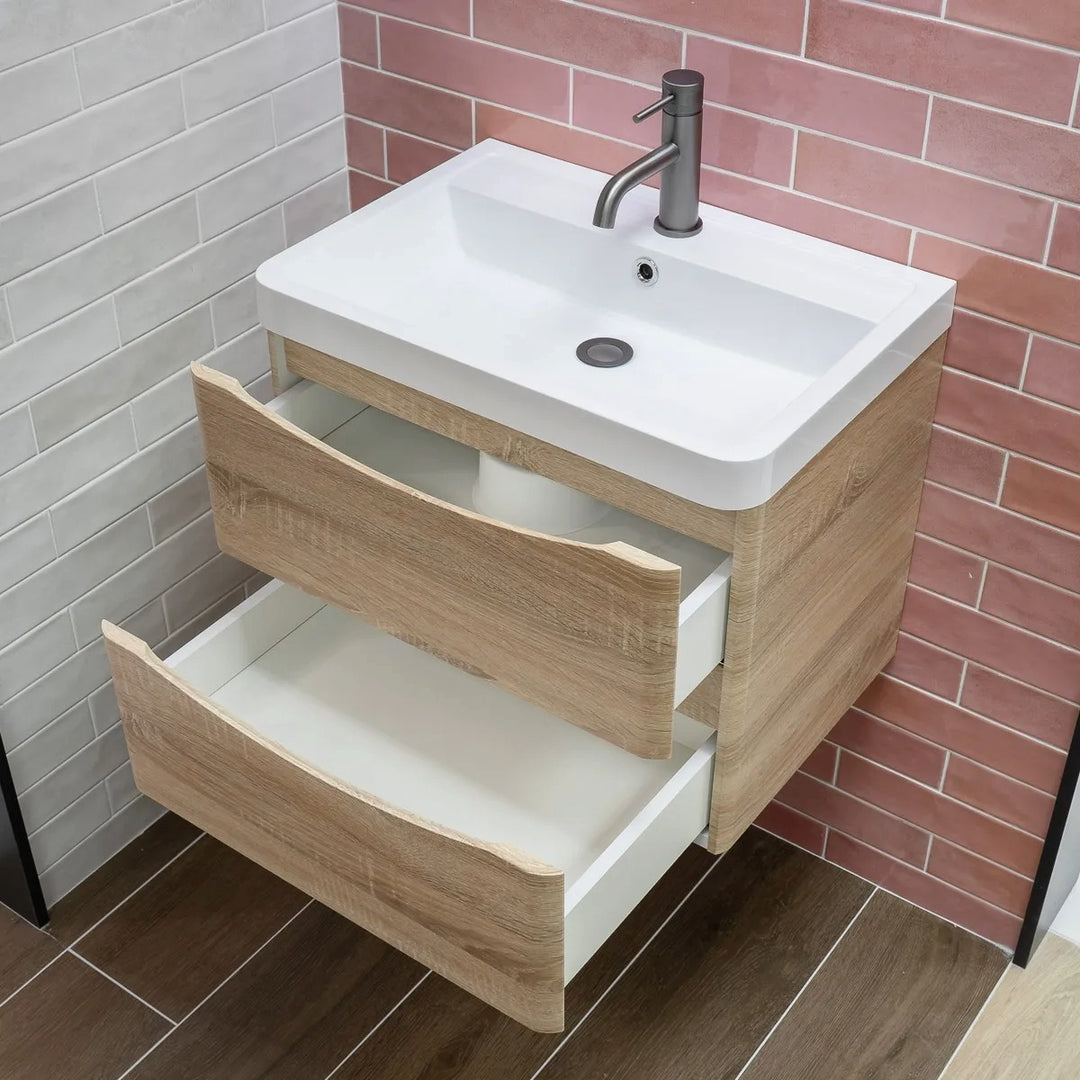1700 Freestanding Whirlpool Bath Suite With Rimless Back to Wall Toilet & Mirror - VODASUITE33