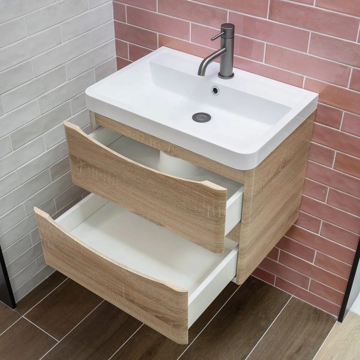 1700 Freestanding Whirlpool Bath Suite With Rimless Back to Wall Toilet & Mirror - VODASUITE33