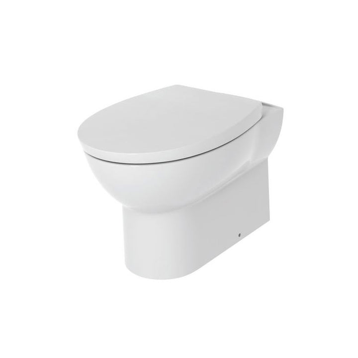 Rimless Back To Wall Toilet WC & Soft Close Seat