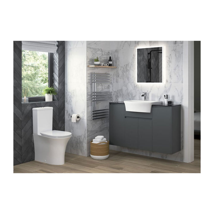 Series8 500x400mm 1TH Semi Recessed Basin