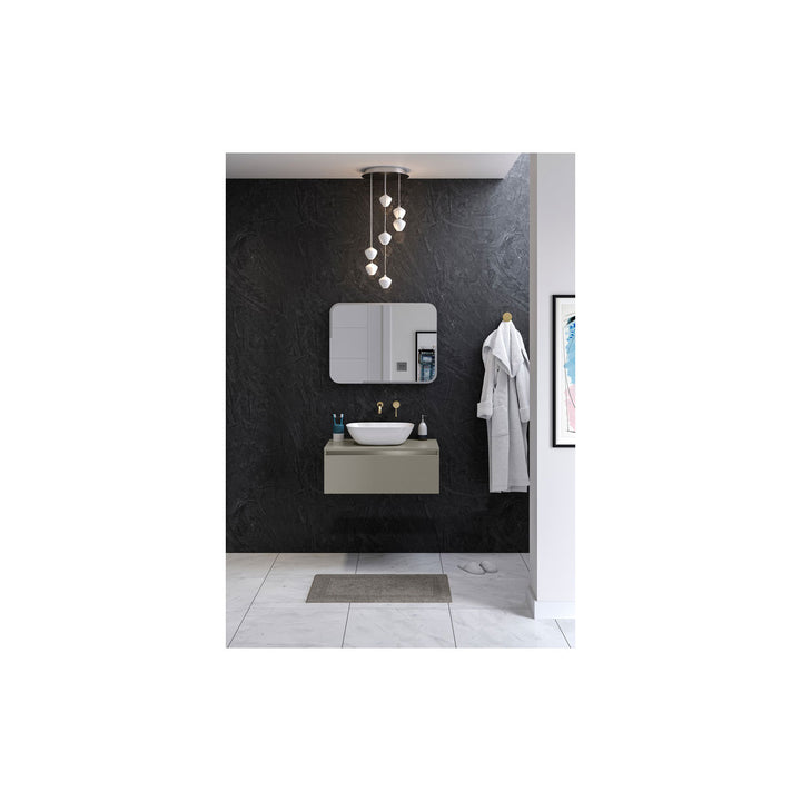 Ashland 600mm Floor Standing WC Unit - Matt Latte