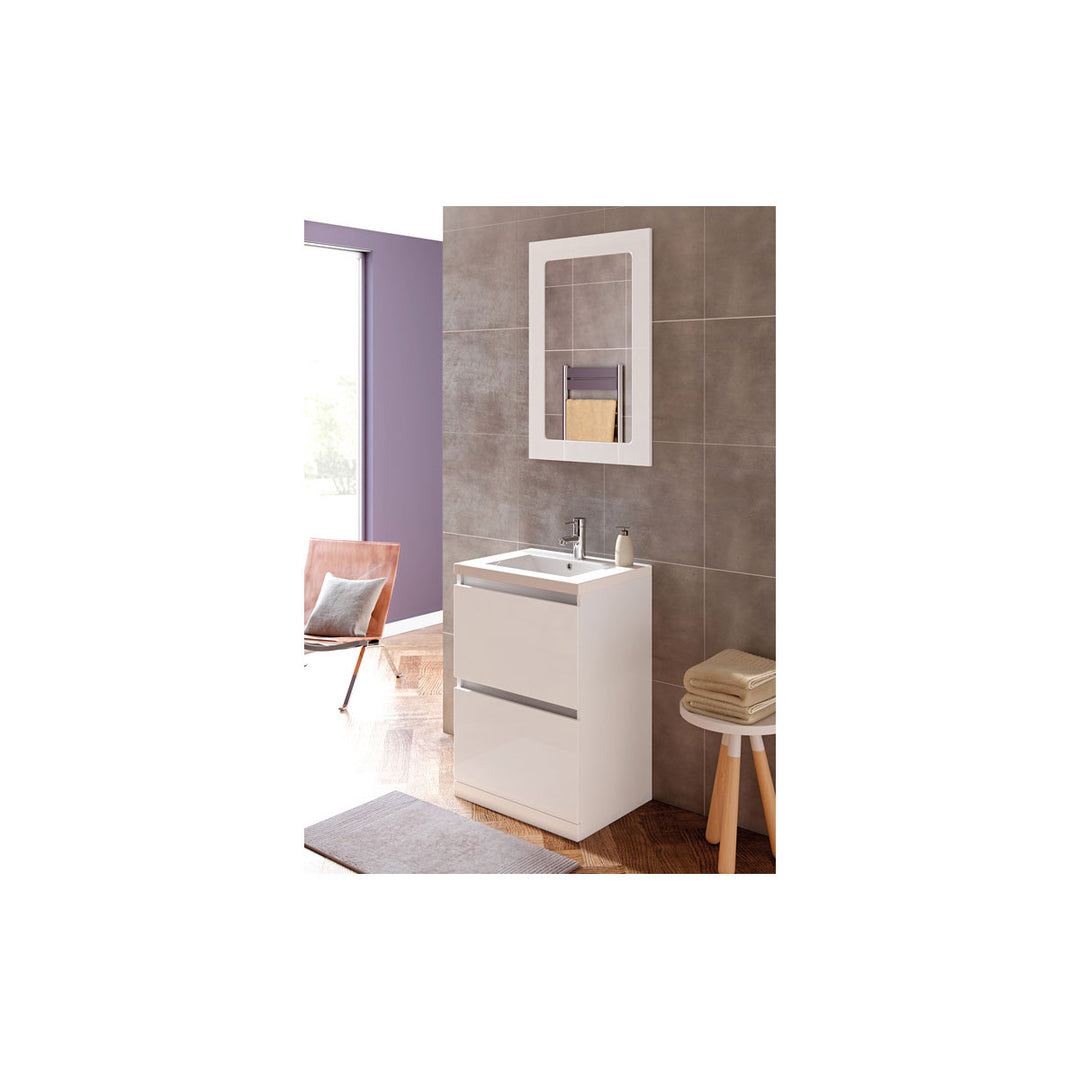 Ashland 600mm Floor Standing WC Unit - White Gloss
