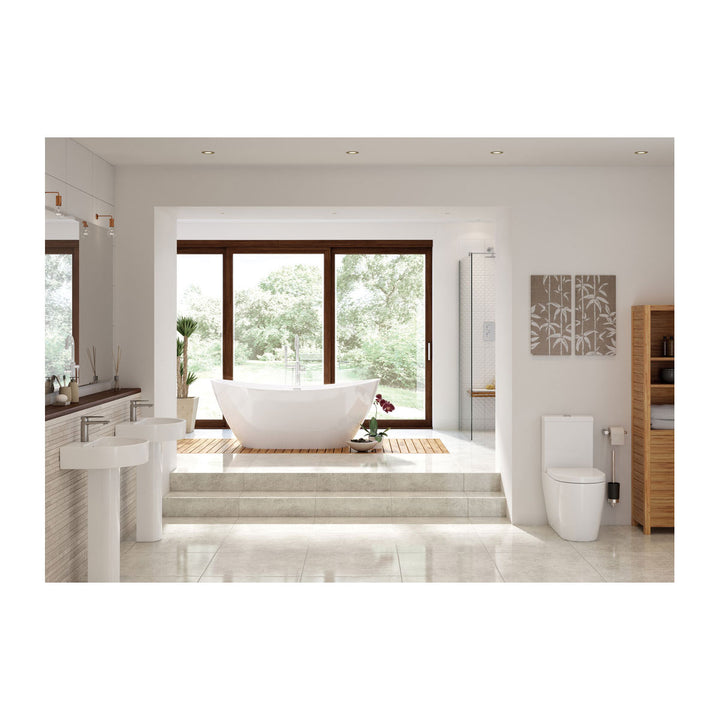 Series4 555x430mm 1TH Basin & Full Pedestal