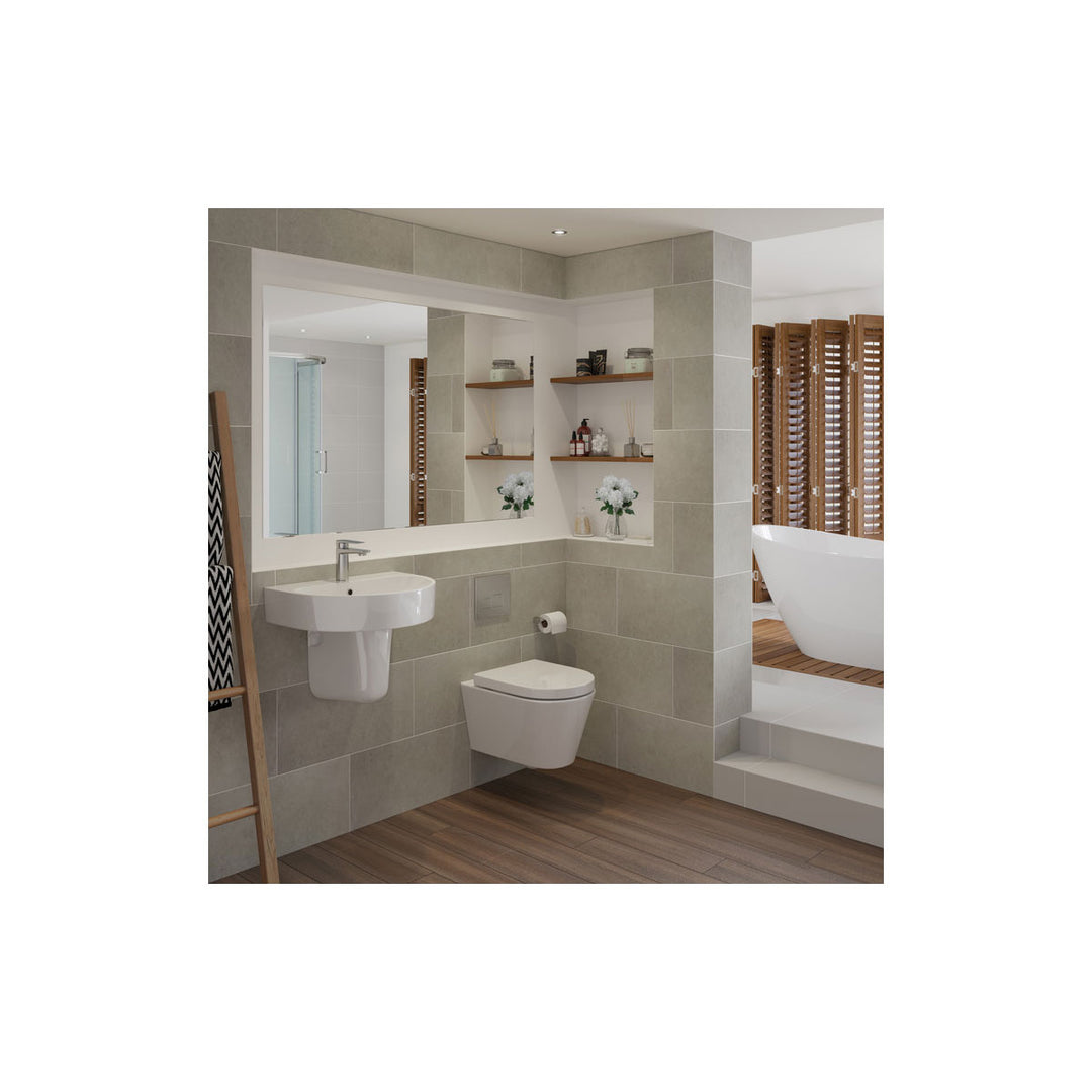 Series4 555x430mm 1TH Basin & Semi Pedestal