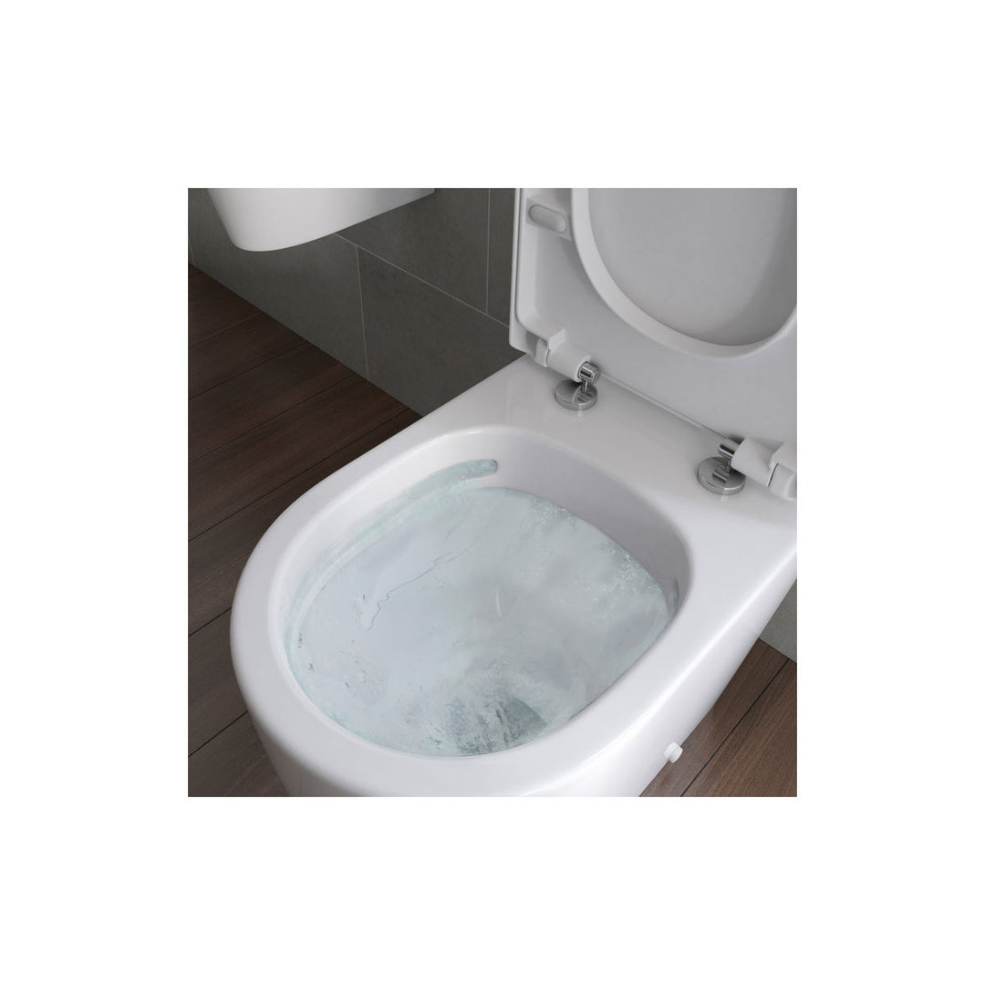 Series4 Rimless Close Coupled Open Back WC & Soft Close Seat