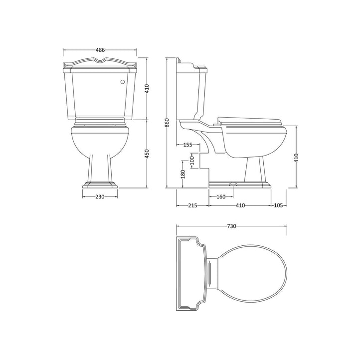 Legend Traditional Toilet & Basin Suite - VODASUITE37