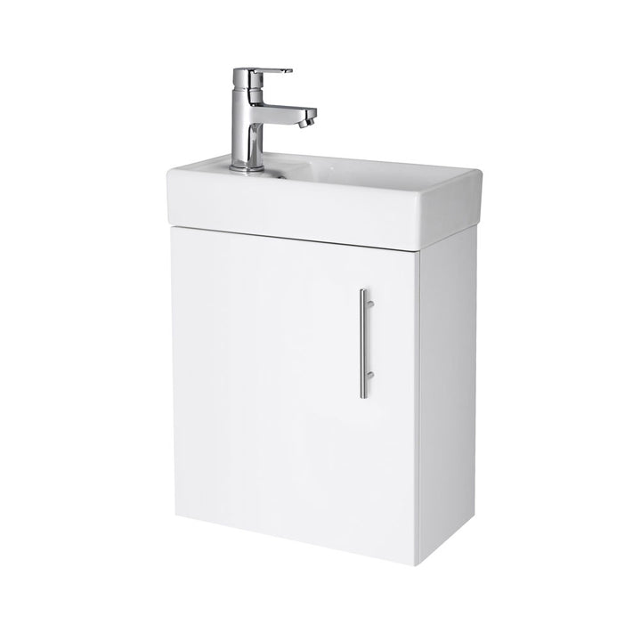 400mm W/H Minimalist Compact Unit & Basin - Gloss White (CLOAK001)