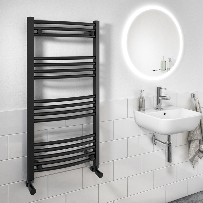 Black High Output Curved Ladder Rail 500 x 1000mm