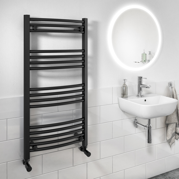 Black High Output Curved Ladder Rail 500 x 1000mm