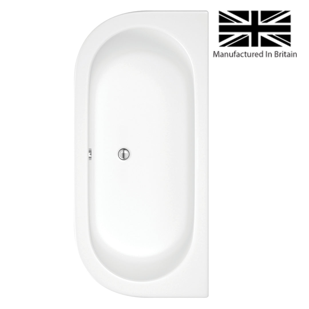 Trojan Destiny D Shape 1700 x 800 Bath