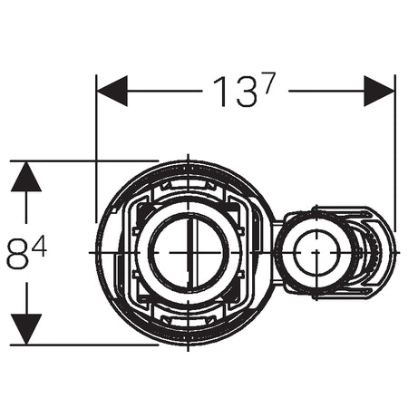 Geberit Dual Flush Valve Type 290 for Ceramic Cistern 282.350.21.2