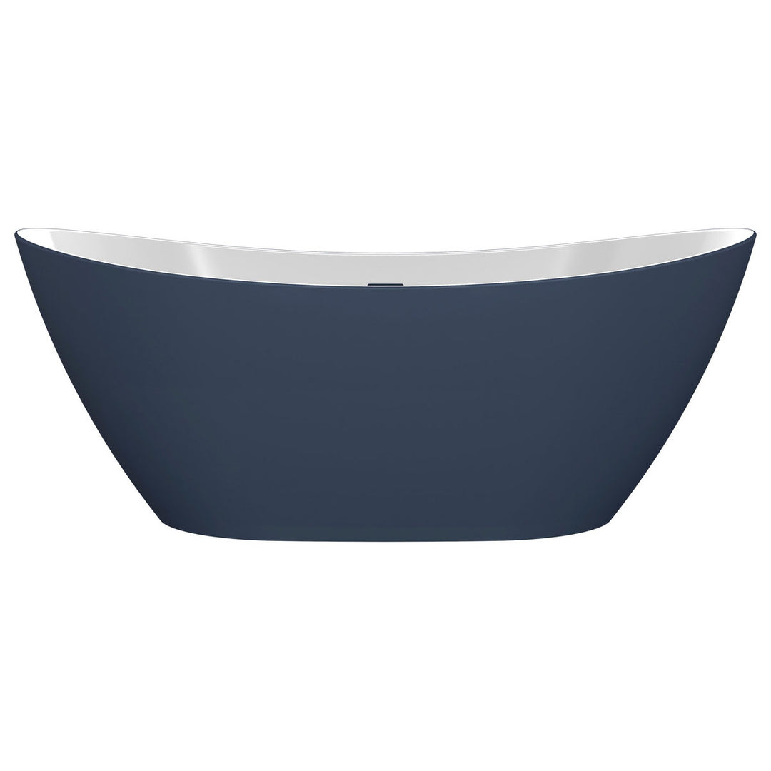 Fairview Freestanding 1700x780x690mm Bath - Matt Blue