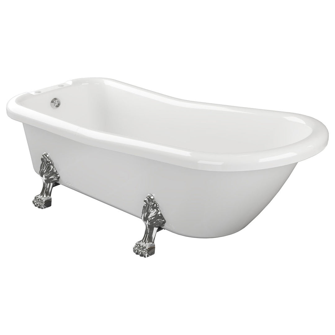 Auburn Freestanding 1530x670x760mm 2TH Bath w/Feet