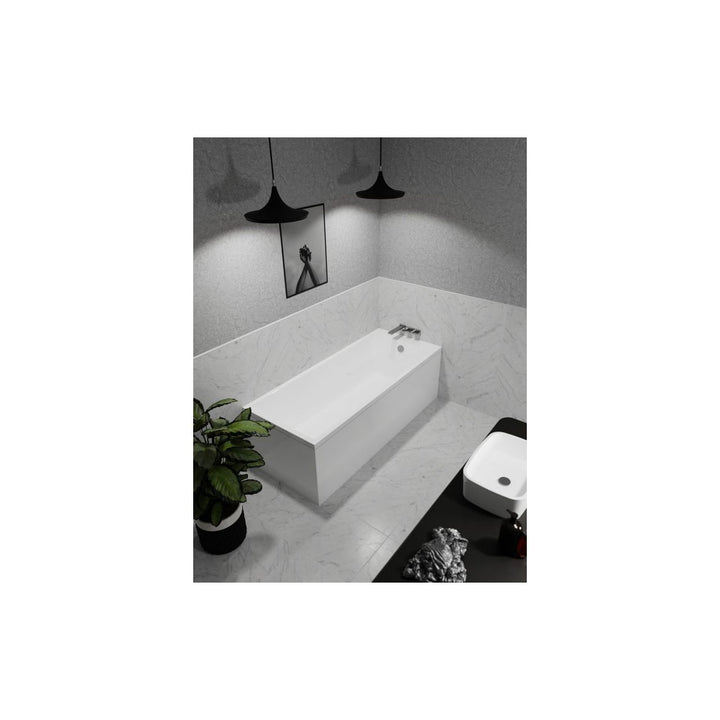 Milford Square Single End 1700x700mm Thin Edge 0TH Bath