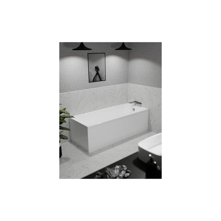 Milford Square Single End 1700x700mm Thin Edge 0TH Bath