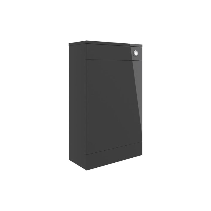 Turton 500mm Floor Standing WC Unit - Anthracite Gloss